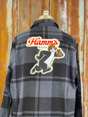Hamm's Flannel Football Angry Minnow Vintage