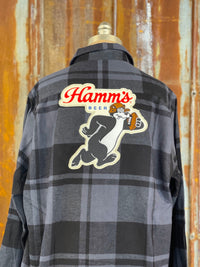Thumbnail for Hamm's Flannel Football Angry Minnow Vintage