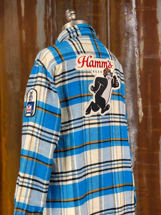 Hamm's Football Bear Brawny Flannel