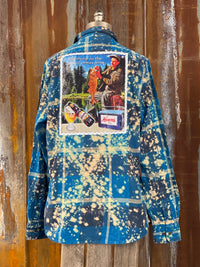 Thumbnail for Hamm's Refreshing Art Flannel- River Blue SALE!