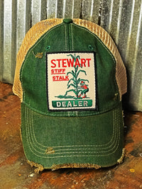 Thumbnail for Stiff Stalk Hat- Distressed Kelly Green