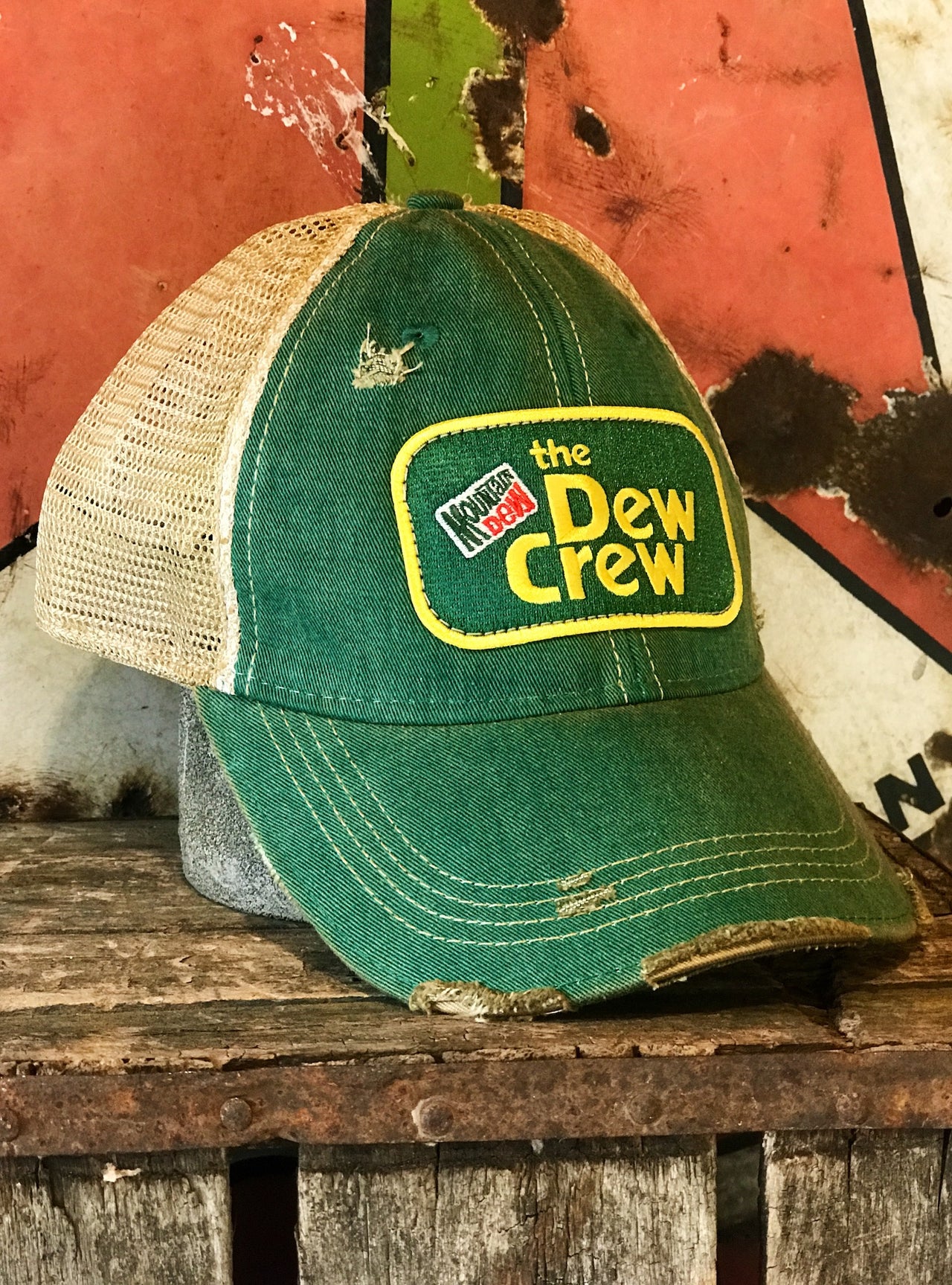Mountain Dew Distressed Ball Cap