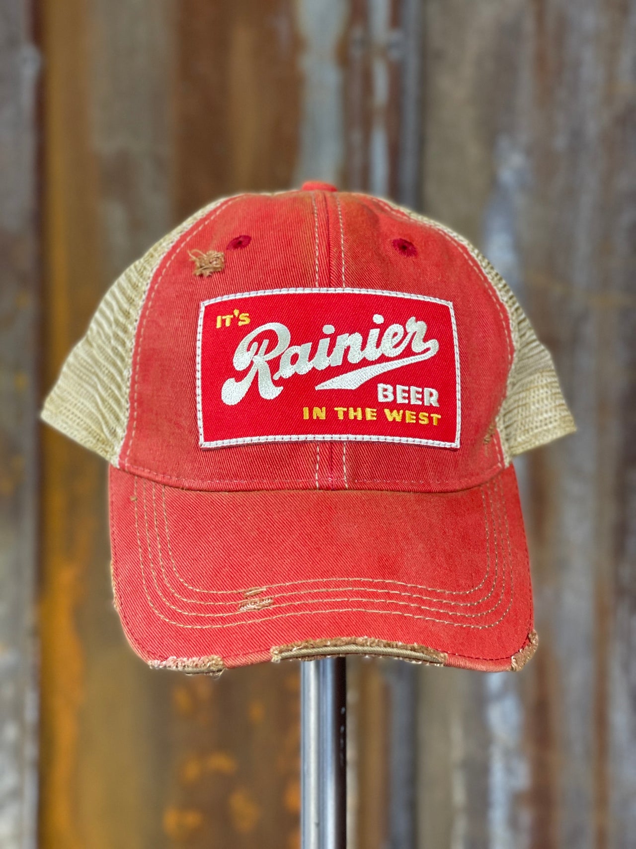 Rainier Beer best The West hat Angry Minnow Vintage