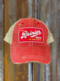 Thumbnail for Rainier Beer best The West hat Angry Minnow Vintage