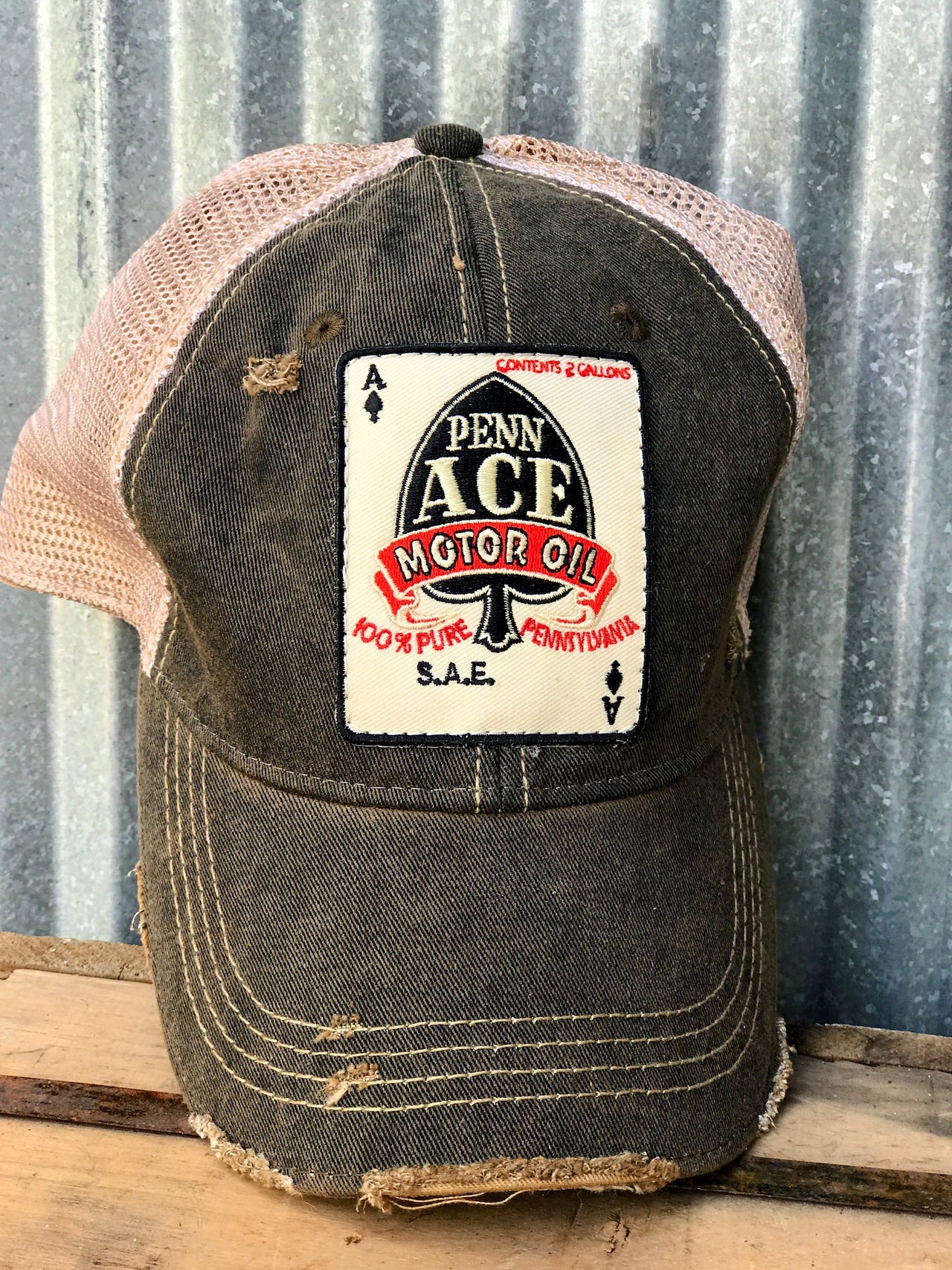 Penn Ace distressed Hat