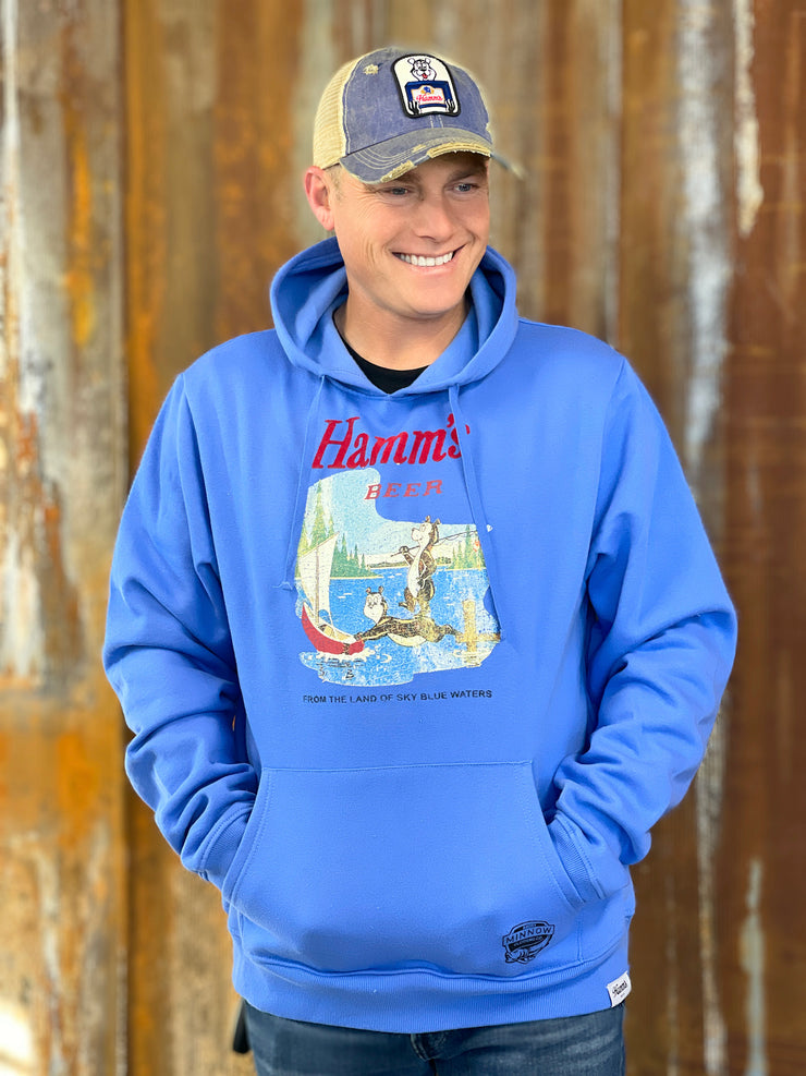 Hamm's Hoodie Angry  Minnow Vintage
