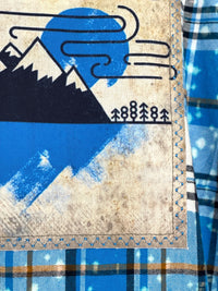 Thumbnail for John Denver Rocky Mountain High Flannel- Distressed Lakes Blue