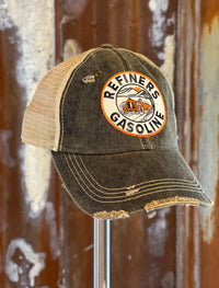 Thumbnail for Refiners Gasoline Patch Hat- Distressed black snapback