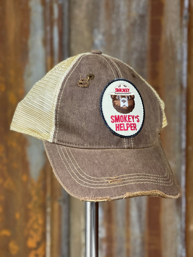 Smokeys Helper hat Angry minnow Vintage