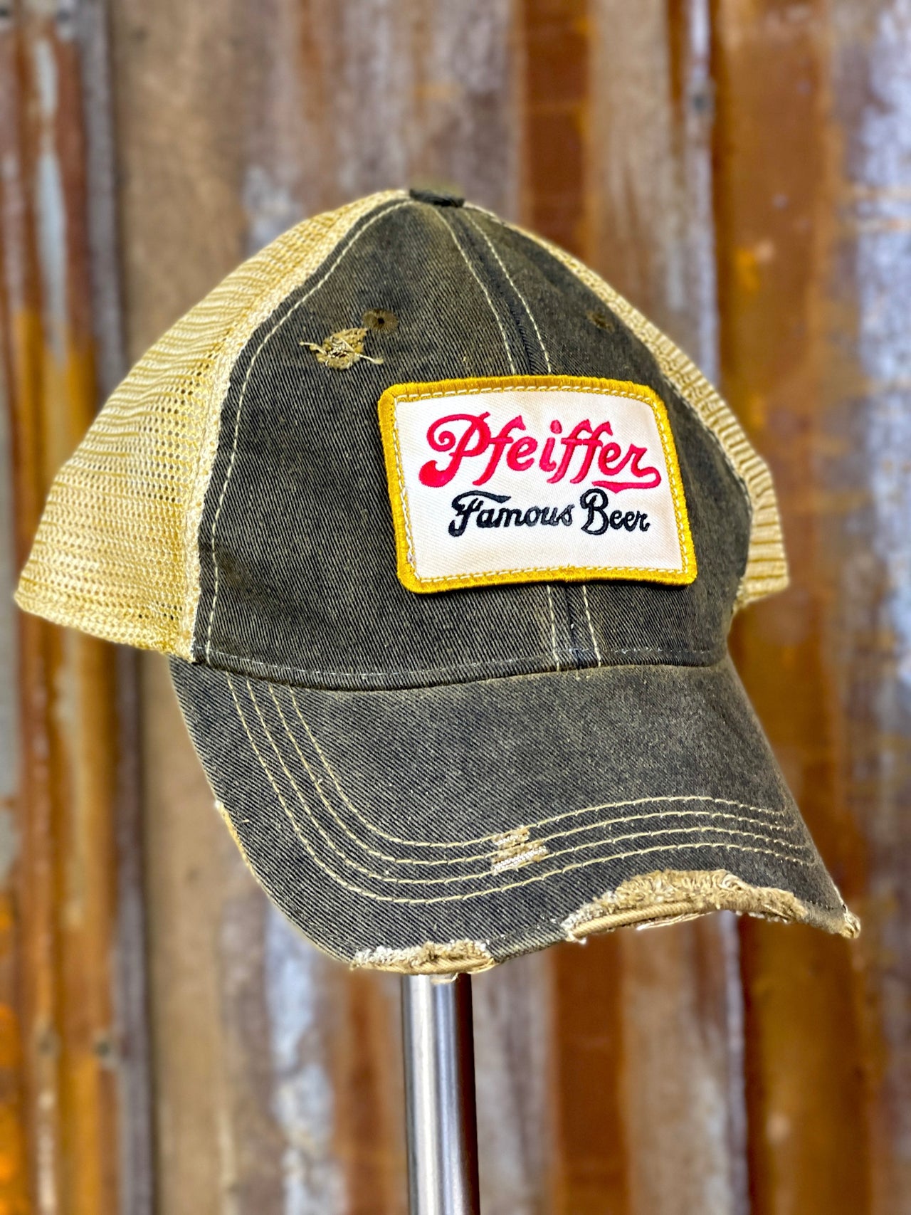 Pfeiffer Beer Hat Angry Minnow Vintage