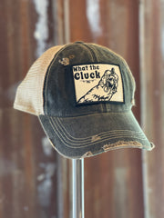 What the Cluck Hat Angry Minnow Vintage