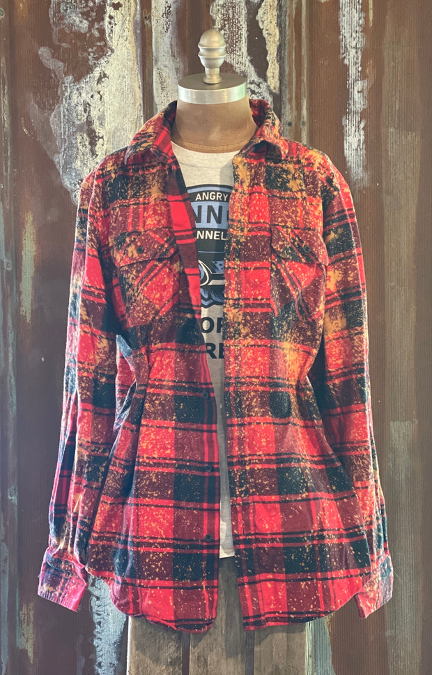 Washed Flannel Angry Minnow Vintage