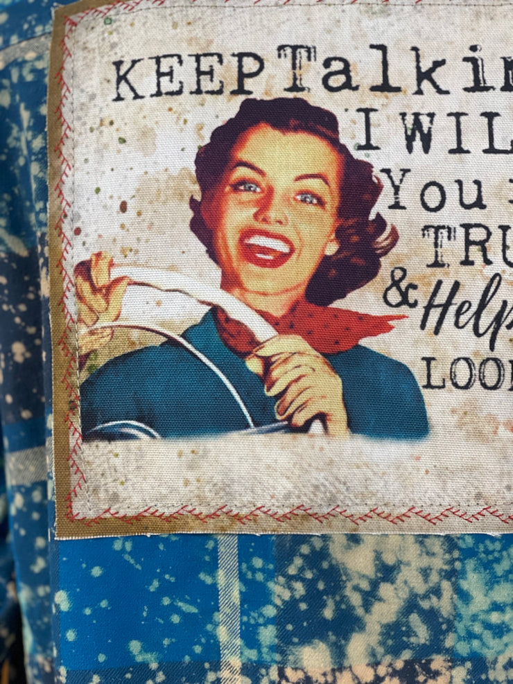 Keep Talking Art Flannel Angry Minnow