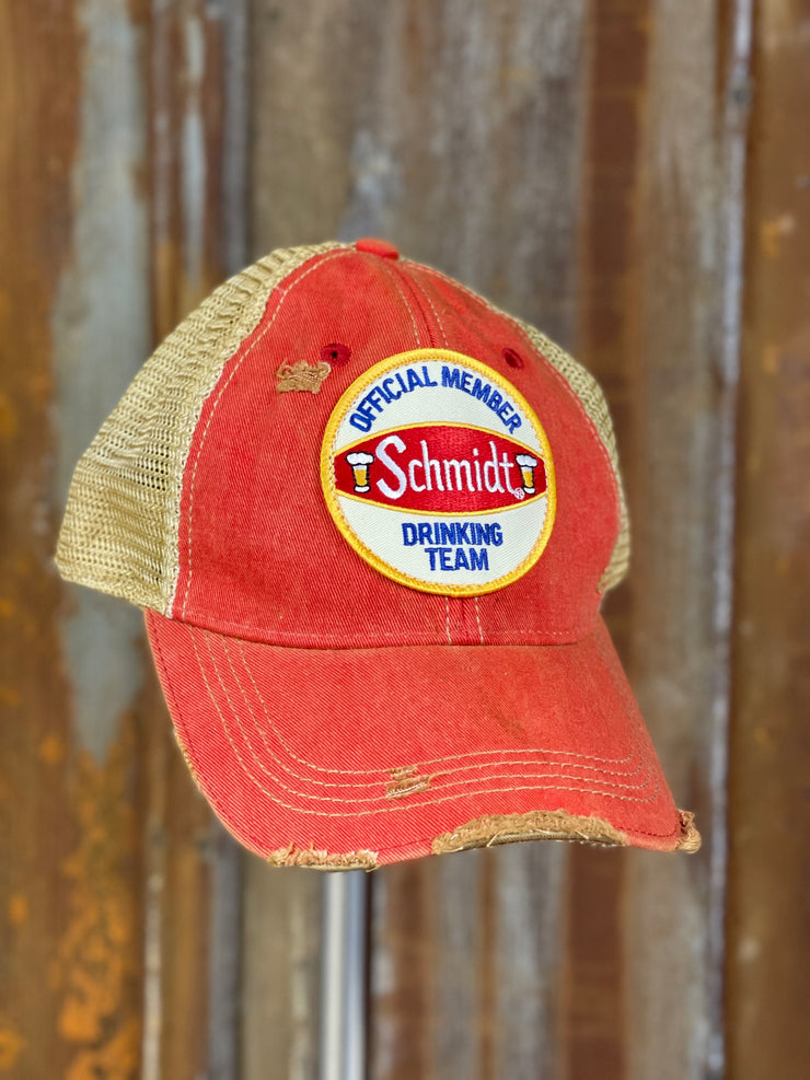 Schmidt drinking team hat