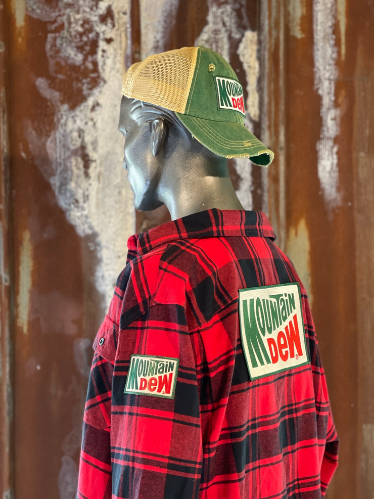 Mountain Dew Apparel Buffalo Plaid Flannel