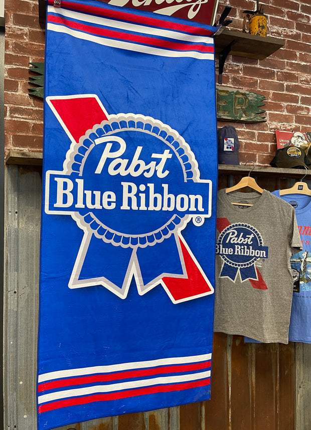 Pabst Beach Towel Angry Minnow Vintage