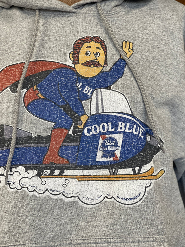 PBR Cool Blue Snowmobile hoodie