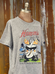 Hamm's Brewing Minnie & Paul Tee- Heather Grey