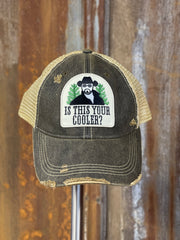 IS THIS YOUR COOLER Hat- Distressed Black LIMITED EDITION