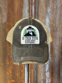 Thumbnail for IS THIS YOUR COOLER Hat- Distressed Black LIMITED EDITION