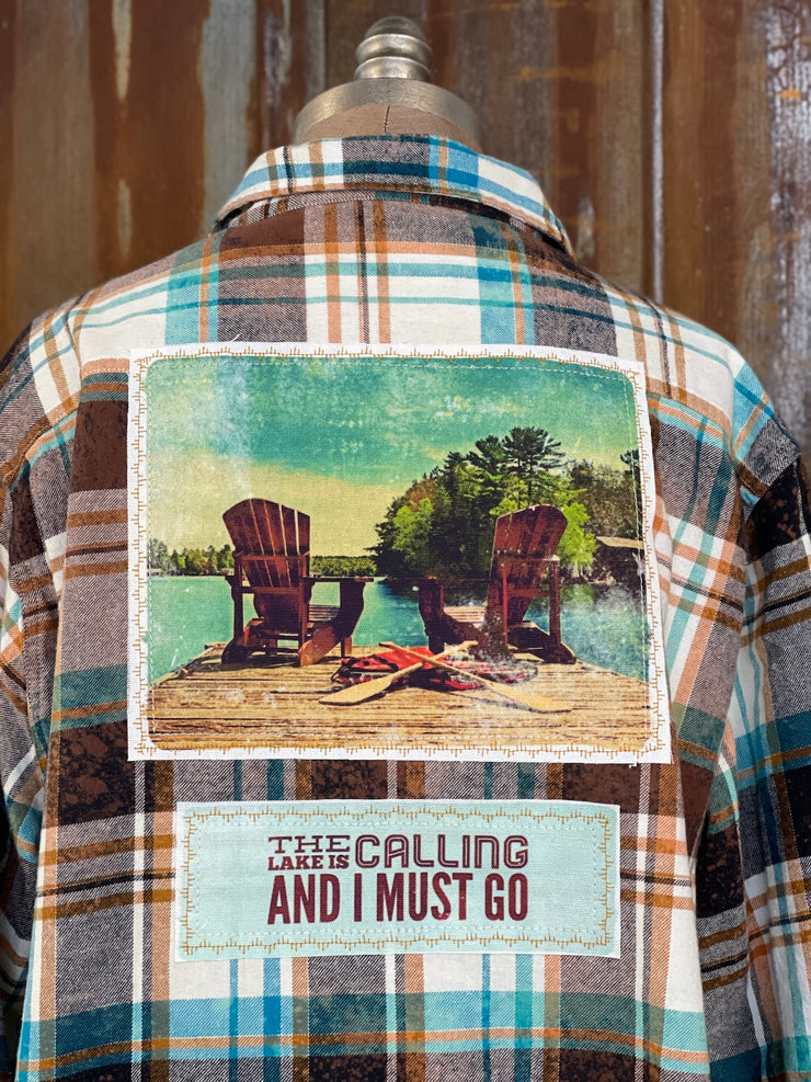 Cabin Flannel (Must Go)- Distressed Vanilla Bean