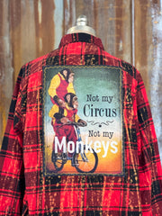 Not My Circus Not my Monkeys Flannel