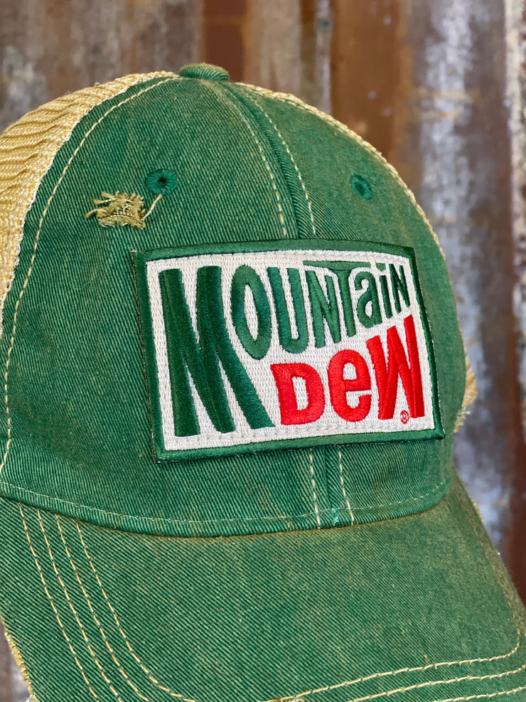 Retro Mountain Dew hats Angry Minnow