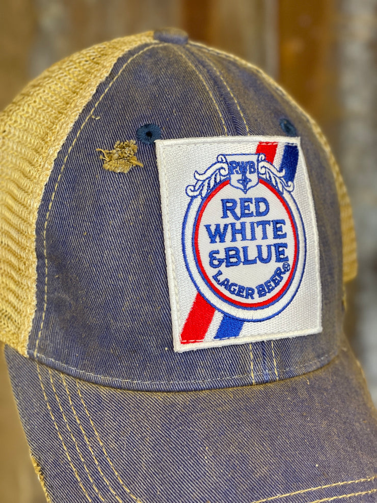 Red white blue hats Angry Minnow
