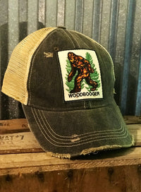 Thumbnail for Woodbooger Bigfoot Hat Angry Minnow Vintage