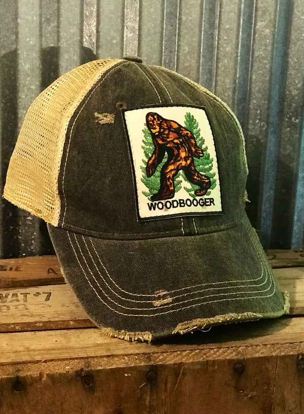 Woodbooger Bigfoot Hat Angry Minnow Vintage