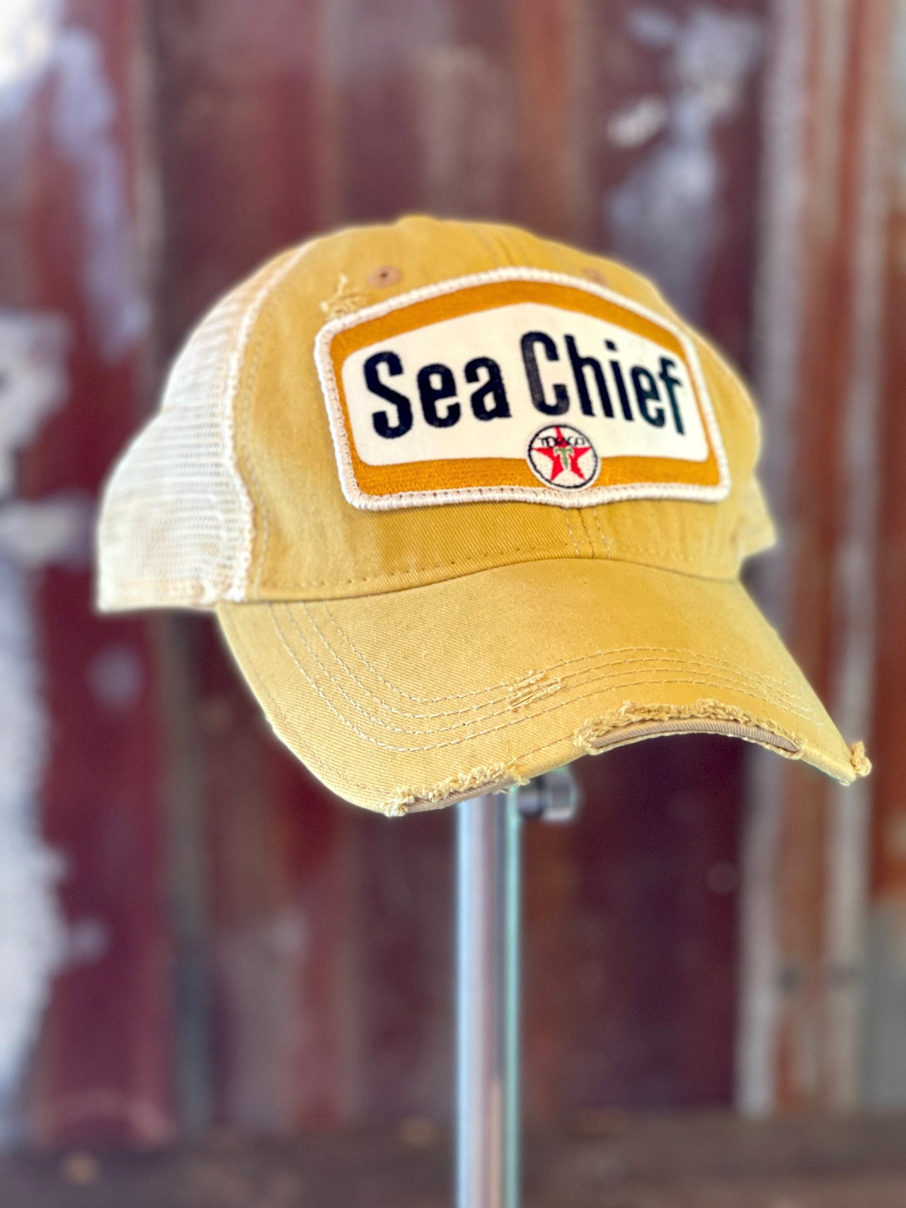 Texaco Sea Chief Hat- Distressed Ginger