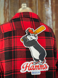 Thumbnail for Hamm's Baseball Flannel Angry Minnow Clothing co.