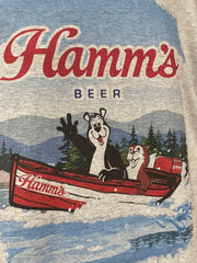 Hamm's Boating Bear Tee- Grey