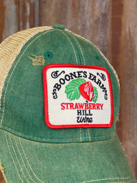Thumbnail for House party STRAWBERRY Version Hat - Distressed Kelly Green [PRE-ORDER]