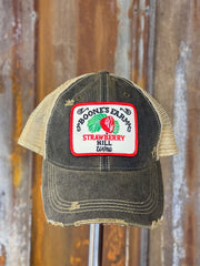 House party STRAWBERRY Version Hat -Distressed Black