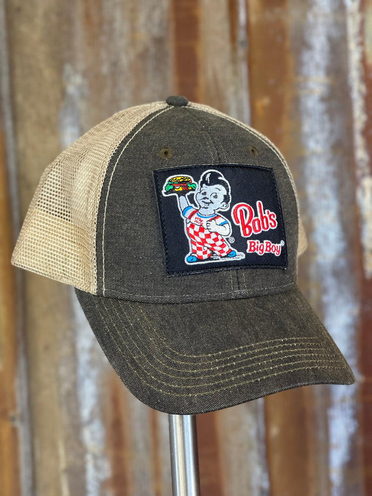 Bob's Big Boy Hat- NON Distressed Structured Black