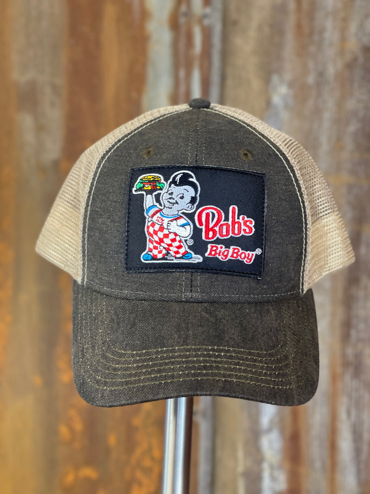 Bob's Big Boy Hat- NON Distressed Structured Black