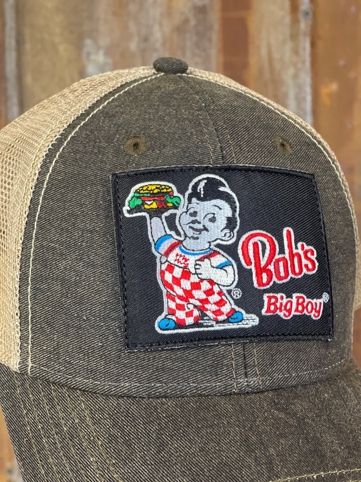 Bob's Big Boy Hat- NON Distressed Structured Black