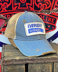 Thumbnail for Fishing Hat (Blue Patch)- Distressed Sky Blue Snapback