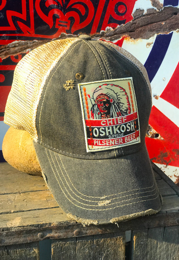 Chief Oshkosh Beer Angry Minnow Vintage