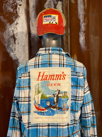 Thumbnail for Hamm's Beer Art Flannel Retro Style