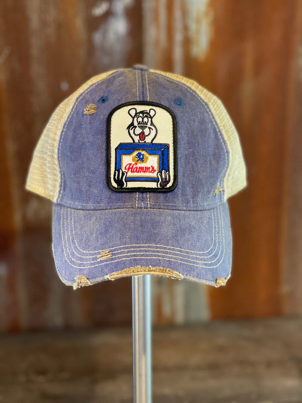 Hamm's 12 Pack Bear Hat Vintage