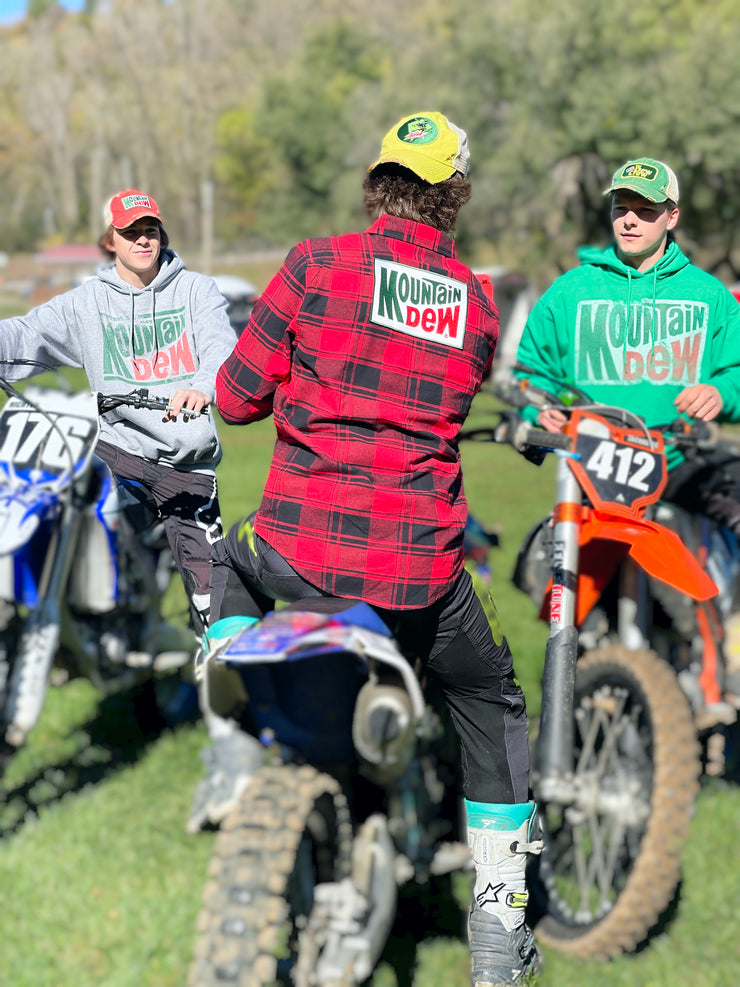 Mountain Dew outdoors flannel