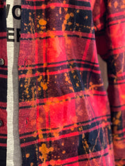 Boss Lady Art Flannel- Distressed Red