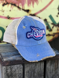 Thumbnail for Chevron Gasoline Hat Angry Minnow Vintage Hat
