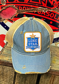 Thumbnail for Lone Star Beer Light Distressed Ball Cap