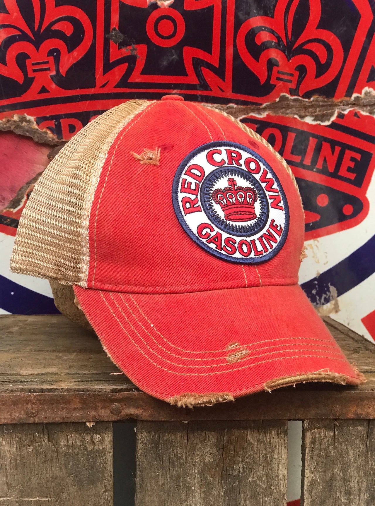 Red Crown Gas Distressed Hat