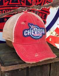 Thumbnail for Chevron Gasoline Hat Angry Minnow Vintage