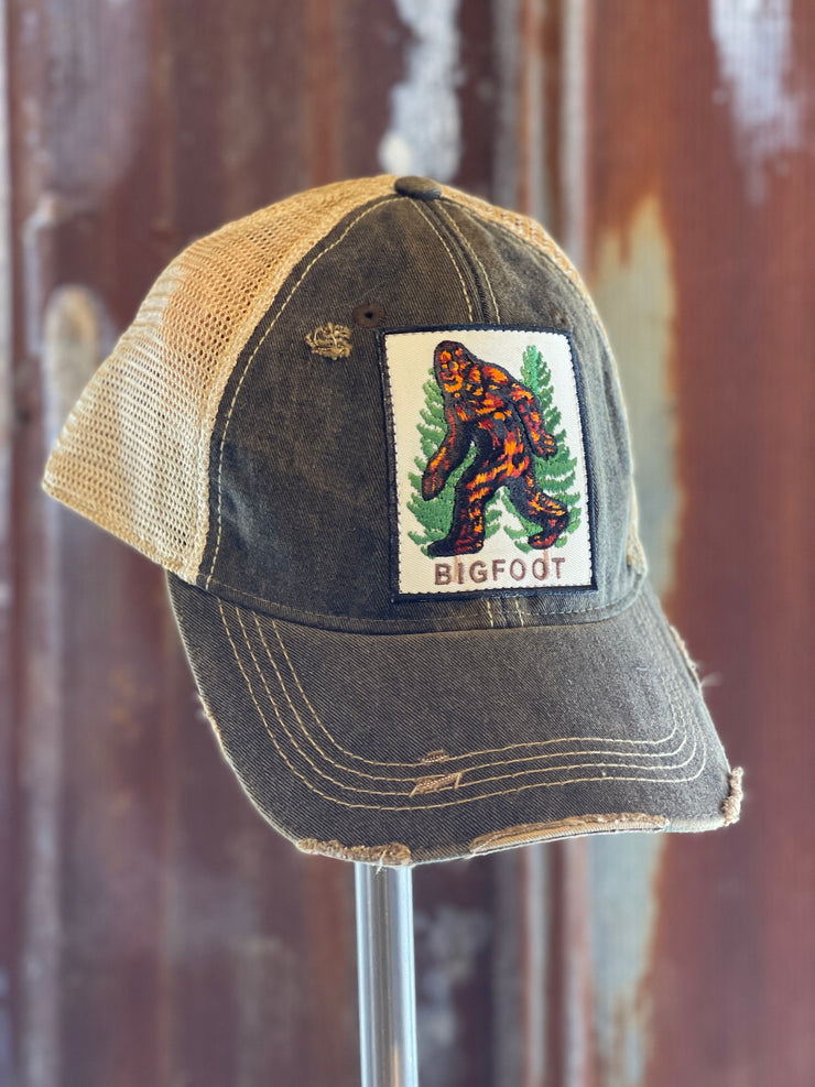 Bigfoot distressed hat