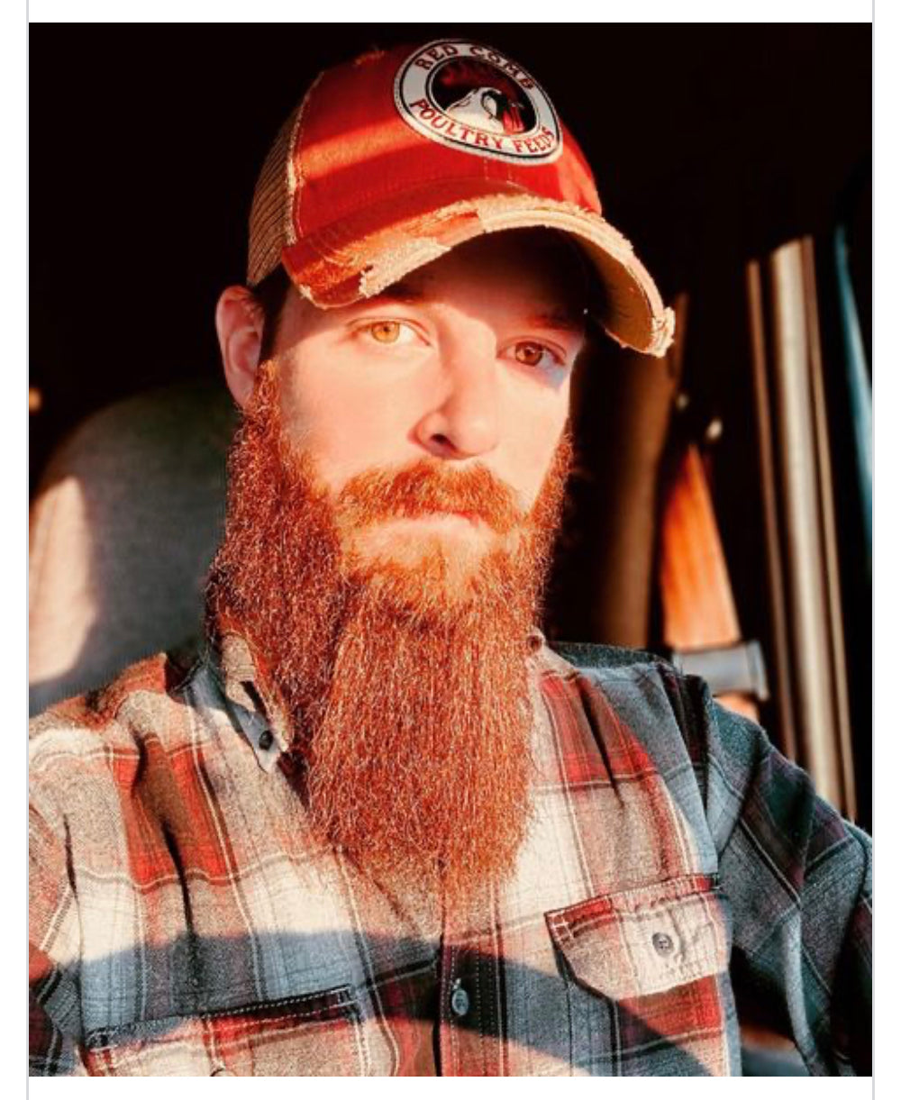 Red Comb Feeds Hat - Distressed Red Snapback